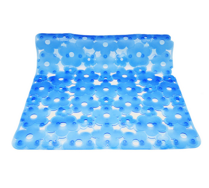 TAPPETO ANTISCIVOLO PER DOCCIA MOD. MARGHERITA CM 52x52- Blu- DH- pezzi 1