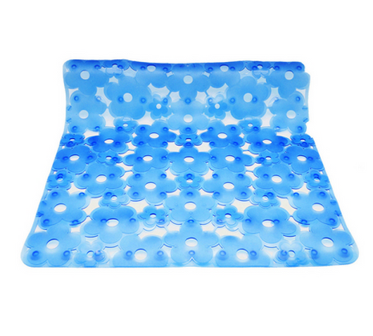 TAPPETO ANTISCIVOLO PER DOCCIA MOD. MARGHERITA CM 52x52- Blu- DH- pezzi 1