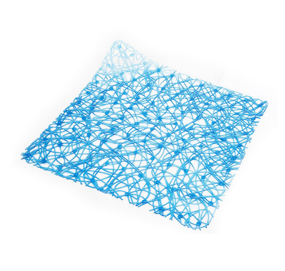 TAPPETO ANTISCIVOLO PER DOCCIA MOD. LUX  CM 52x52- Blu- DH- pezzi 1