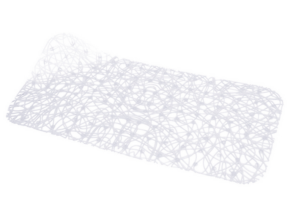 TAPPETO ANTISCIVOLO PER VASCA MOD. LUX  CM 72x36- Cristallo- DH- pezzi 1