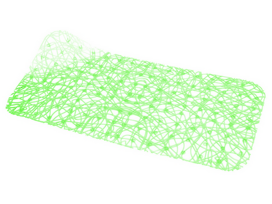TAPPETO ANTISCIVOLO PER VASCA MOD. LUX  CM 72x36- Verde- DH- pezzi 1