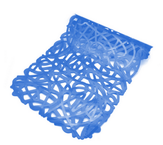 TAPPETO ANTISCIVOLO PER VASCA MOD. MIX  CM 72x36- Blu- DH- pezzi 1