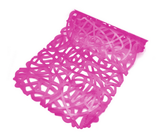 TAPPETO ANTISCIVOLO PER VASCA MOD. MIX  CM 72x36- Fucsia- DH- pezzi 1