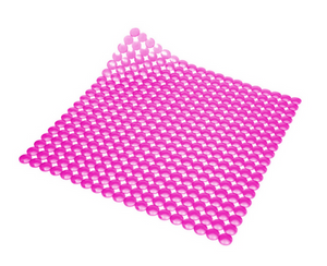 TAPPETO ANTISCIVOLO PER DOCCIA MOD. RONDO'  CM 52X52- Fucsia- DH- pezzi 1