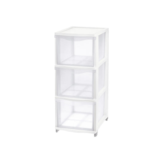 CASSETTIERA 'COVER LINE' colore trasparente/bianco  - TONTARELLI