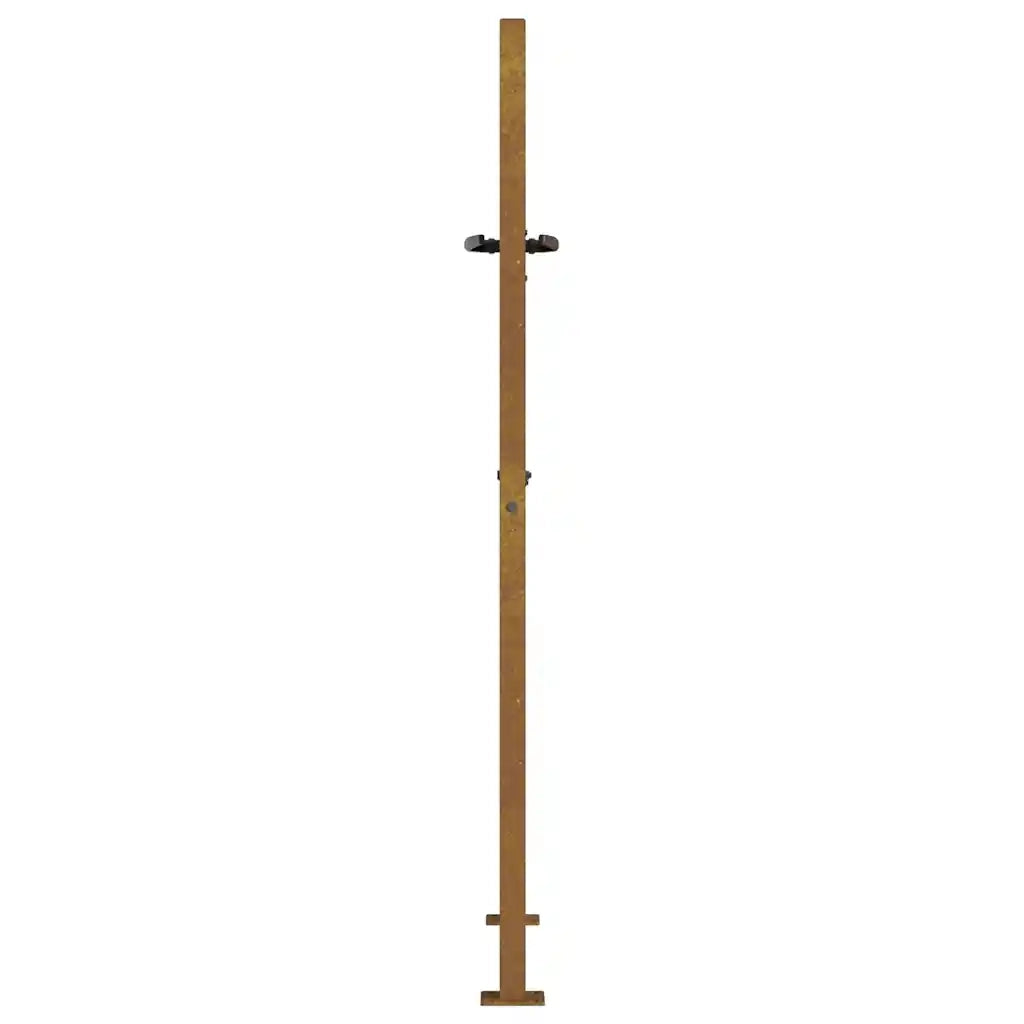 Cancello da giardino 100x150 cm in acciaio Corten con design ad albero 153163