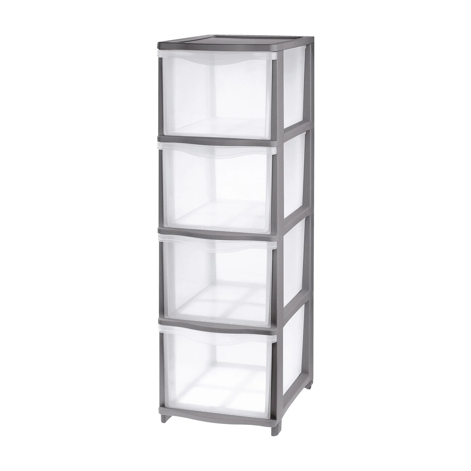 CASSETTIERA 'COVER LINE' colore trasparente/grafite  - TONTARELLI