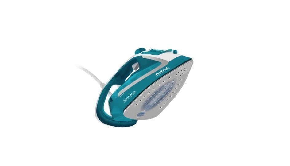 Tefal EasyGliss Plus FV5737 ferro da stiro Ferro da stiro a secco e a vapore Durilium 2500 W Turchese, Bianco