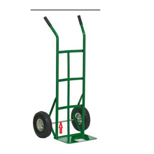 SOLO ASSE RUOTE X CARRELLO PORTASACCHI-15162- 1,0 pz