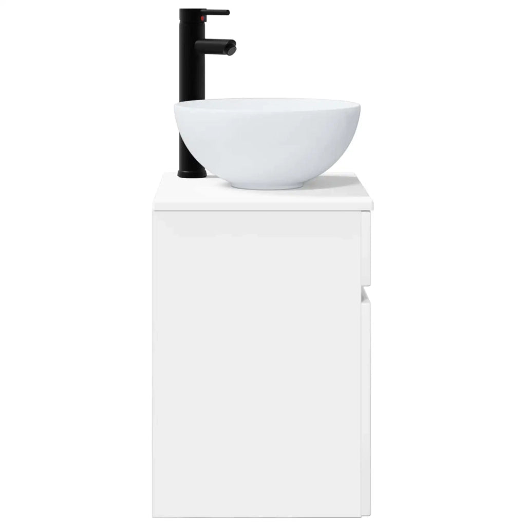 Mobile lavabo da parete Bianco Lucido 39 x 41 x 64,5 cm 890556