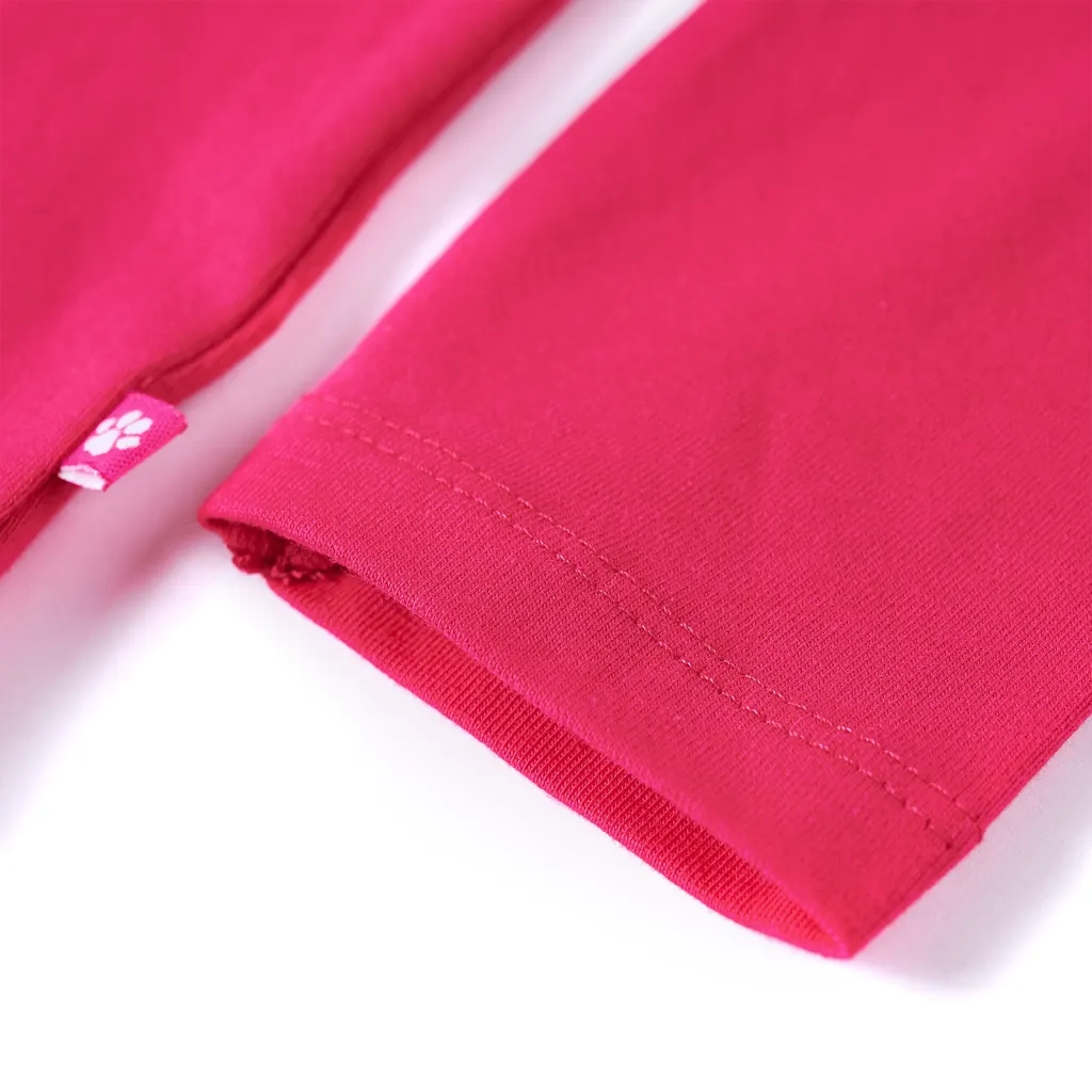 Maglietta da Bambina a Maniche Lunghe Fucsia 104 13985
