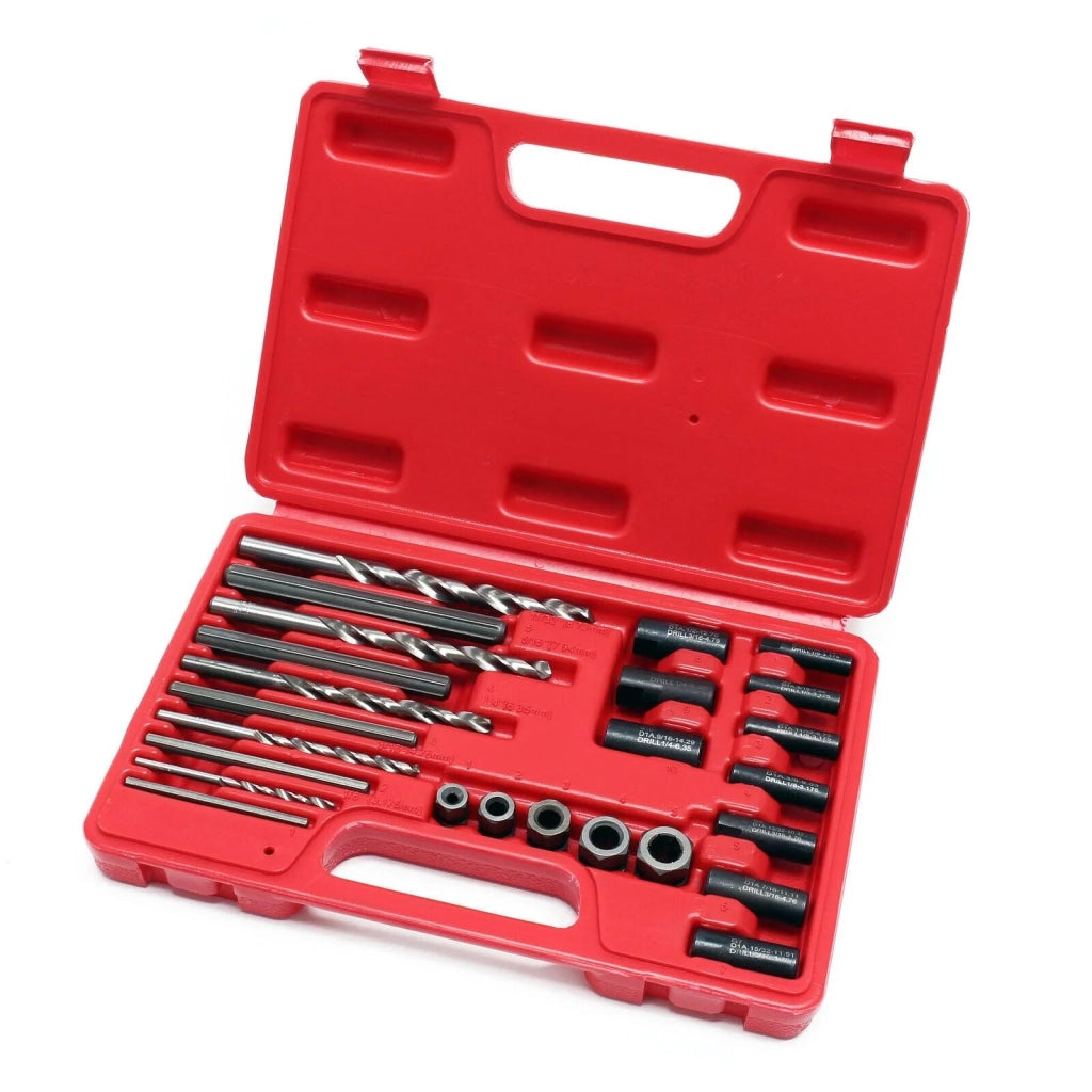 Set di estrattori per viti prigionieri e bulloni rotti 25 pezzi utensile da officina 16_0002256