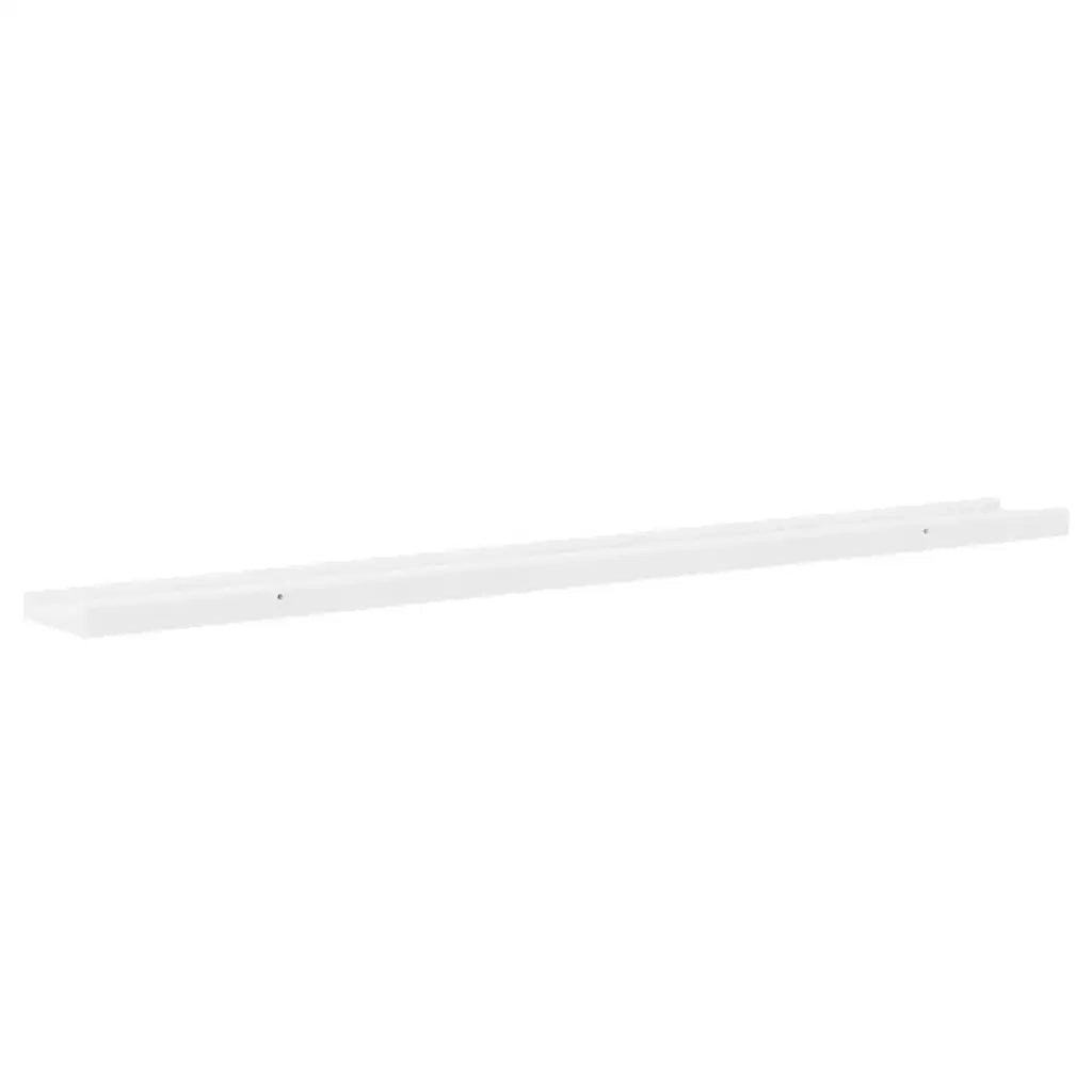 Mensole da Parete 4 pz Bianco Lucido 100x9x3 cm cod mxl 52031