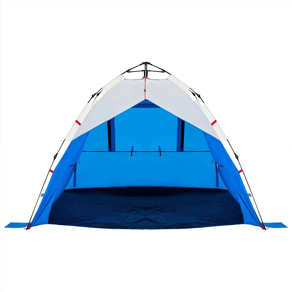 Tenda da Spiaggia 3Persone Azzurro Rilascio Rapido Impermeabile 4005314