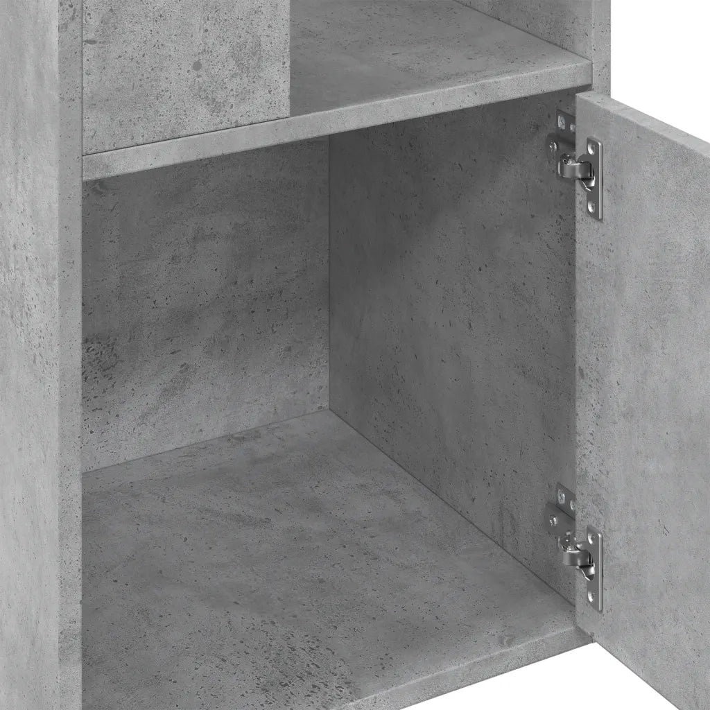 Libreria Grigio Cemento 40x36x189 cm in Legno Multistrato 848244