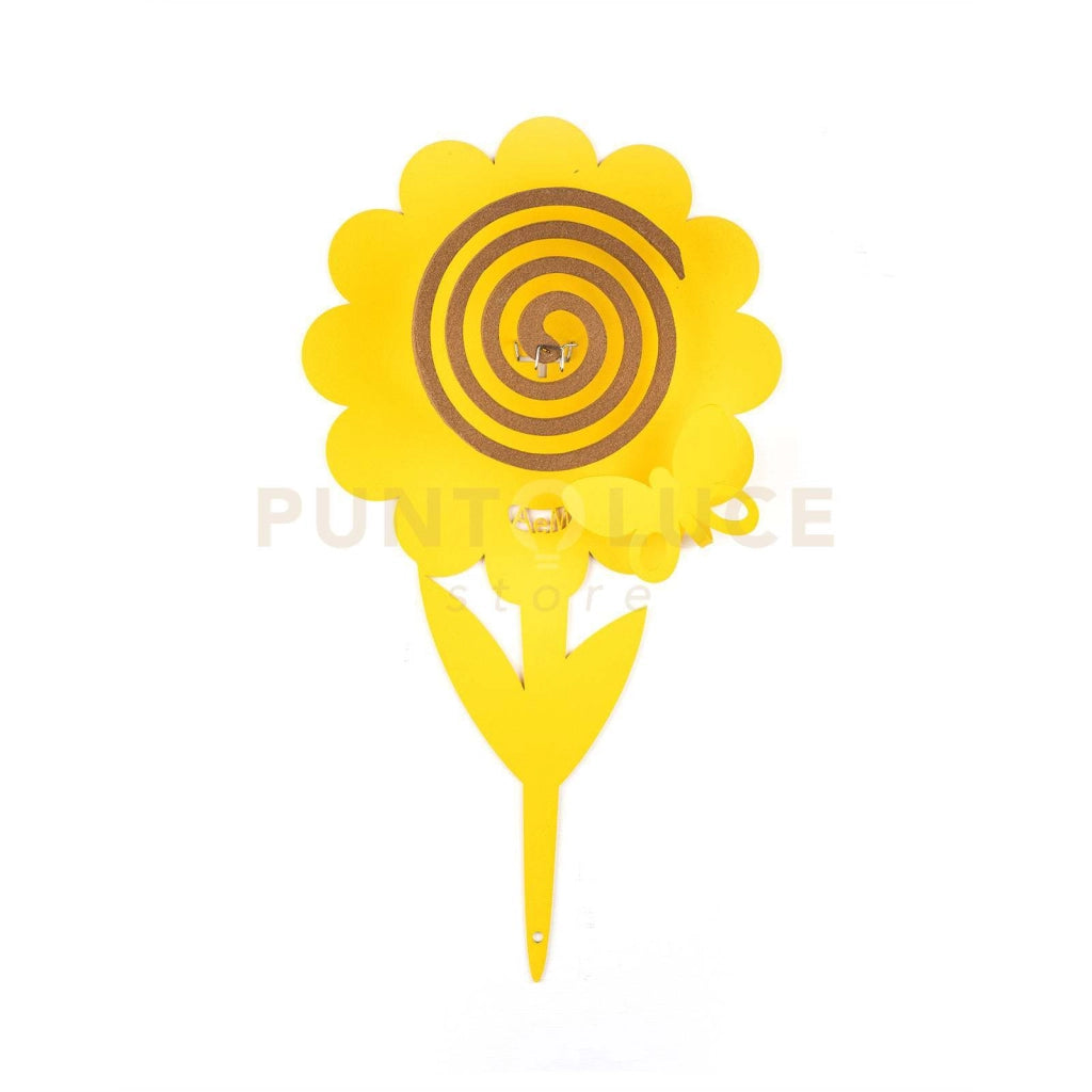 Confezione di 4  Porta zampironi da vaso Girasole Giallo