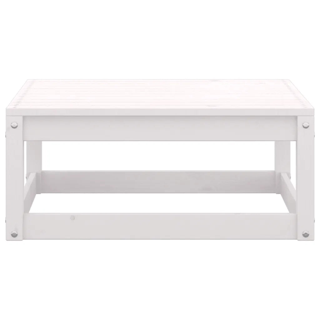 Set Divani da Giardino 2 pz | Set Salotto da Giardino Cuscini Legno Massello Pino Bianco