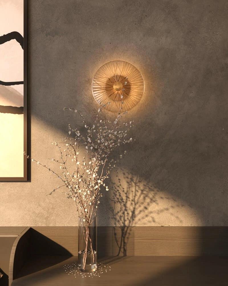 Applique tonda vetro trasparente oro Allure LED 5W Maxlight