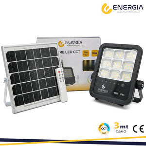 FARO CON PANNELLO SOLARE 50W 550LM CCT TELECOMANDO- 1,0 pz