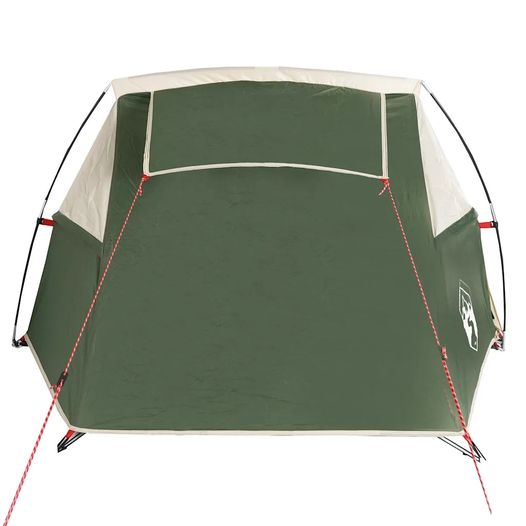 Tenda da Campeggio a Tunnel per 2 Persone Verde Impermeabile 94612