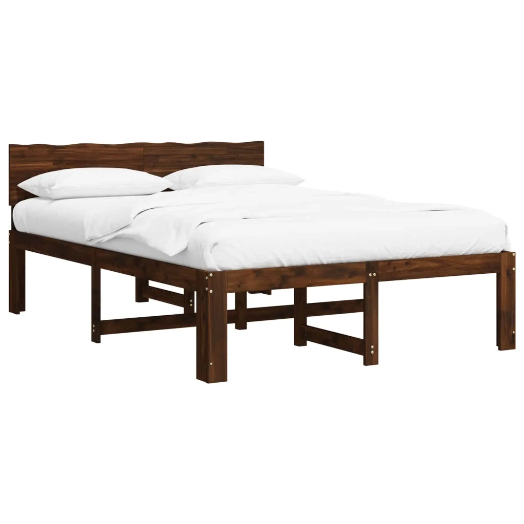 Letto matrimoniale con testiera ROSTOCK Marrone Scuro 903449