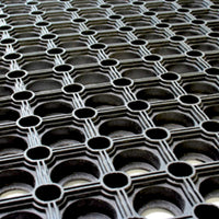 ZERBINO NIDO APE MODULARE COMPOS  GOMMA NERA CM 50X100