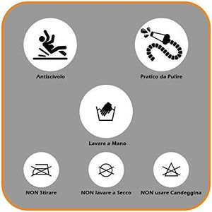 ZERBINO NIDO APE MODULARE COMPOS  GOMMA NERA CM 50X100