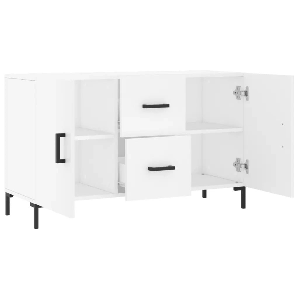 Credenza | Madia | Buffet da pranzo | Armadio da pranzo Bianca 100x36x60 cm in Legno Multistrato