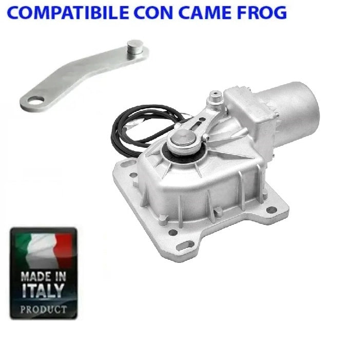 MOTORE MOTORIDUTTORE IRREVERSIBILE CROMO 24V SI ADATTA A INTERRATO PER CANCELLO