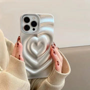 Custodia iPhone 16 - Disegno 3D a strati - Resistente allo shock TPU - Finitura opaca - Antimarcatura - Design estetico - Protezione per smartphone