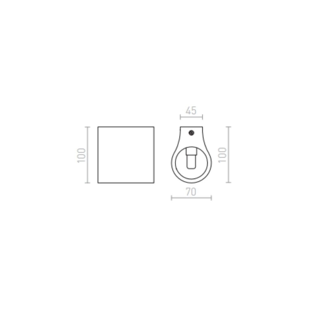 Lampada applique GINA S da parete gesso 230V G9 33W