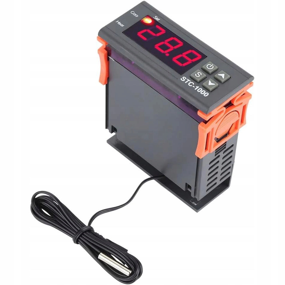 Termostato Regolatore di Temperatura STC-1000 230V – Display LED, Sonda Impermeabile | Controllo da -50°C a 110°C