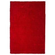 Tappeto Shaggy Rosso 140 x 200 cm Moderno Tappeto Rettangolare Trapuntato a Pelo Lungo