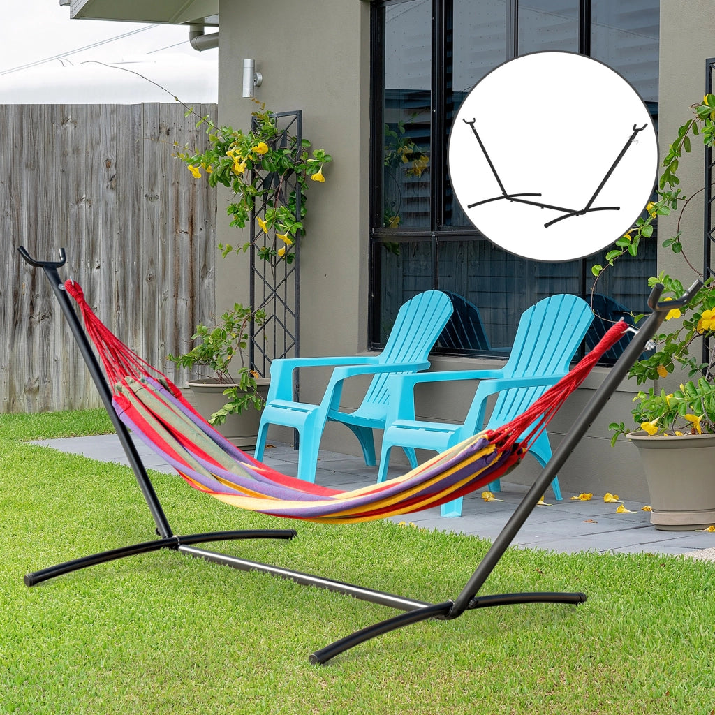 Supporto per Amaca Regolabile ¨C zephmum ¨C Nero 280x120x110cm