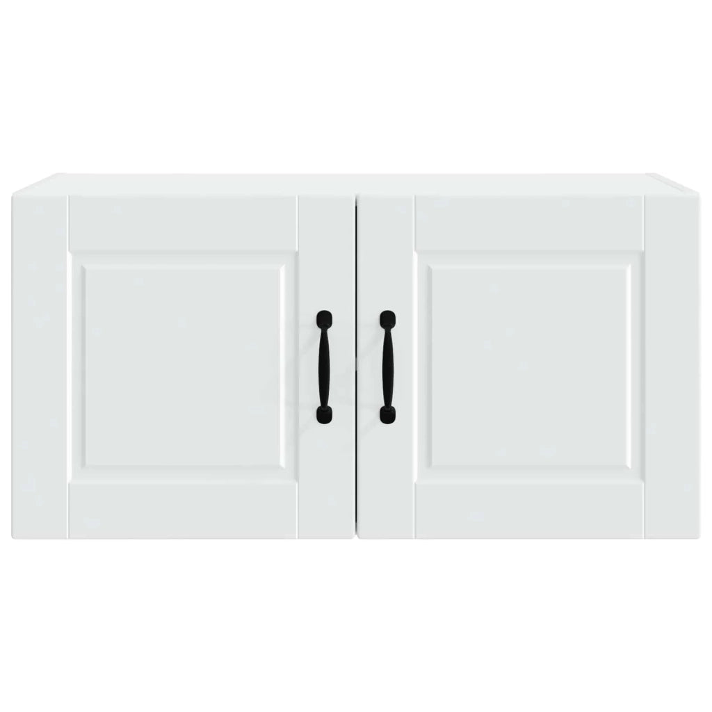 Mobiletto da cucina moderno con 2 ripiani 80 x 31 x 40 cm legno ingegnerizzato bianco 02_0054280
