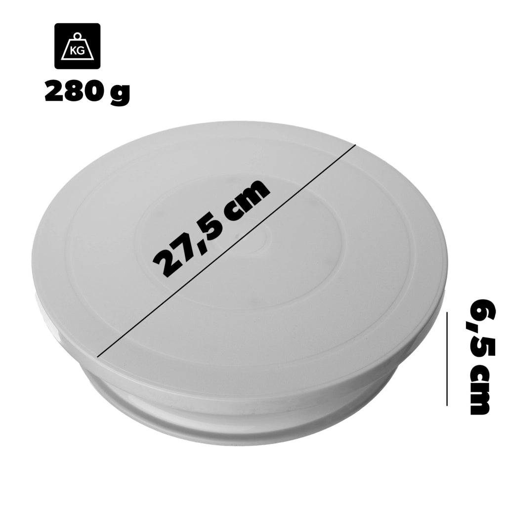 Piatto girevole per decorare torte KADAX da 27 cm