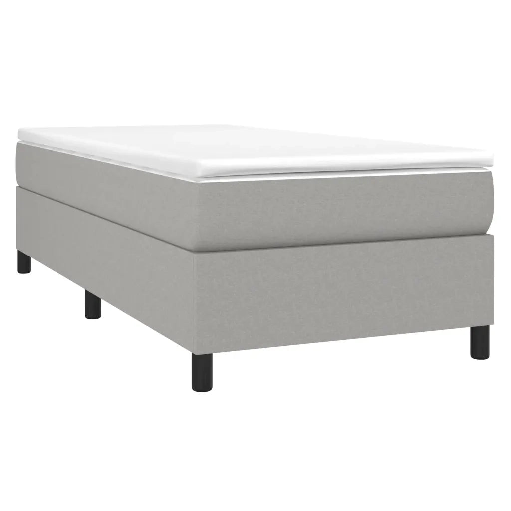 Struttura Letto a Rete a Molle Grigio Chiaro 90x190 cm Tessuto 3120822