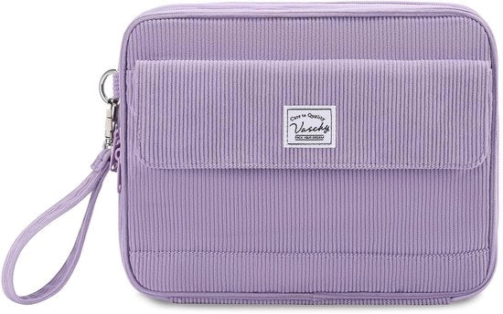 Etui in corduroy, grande custodia per matite da disegno, pennarelli, gomme, grande contenitore, organizzatore, adatto per 192 matite per bambini, adolescenti, studenti, adulti, ufficio