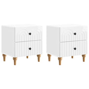 Armadio da Notte 2 pcs Bianco Lucido 43 x 34,5 x 48 cm 894074