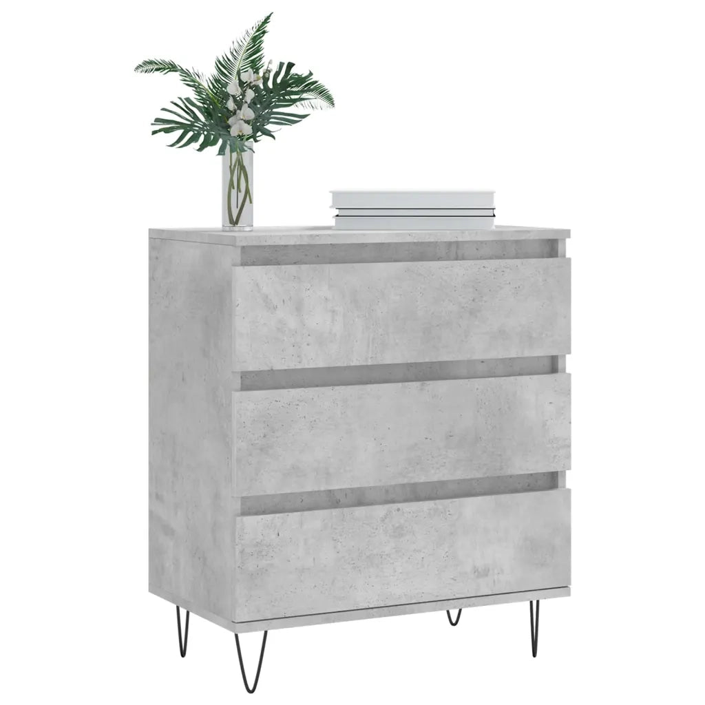 Credenza-Buffet-Armadio da cucina Grigio Cemento 60x35x70 cm in Legno Multistrato 784265