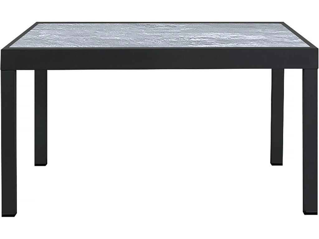 Tavolo e sedie da giardino allungabili in alluminio "Lagos" - 140/280 x 90 x 76 cm - 10 posti a sedere - Grigio chiaro