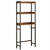 Scaffale bagno sopra WC lavatrice loft industriale ripiani 165 cm