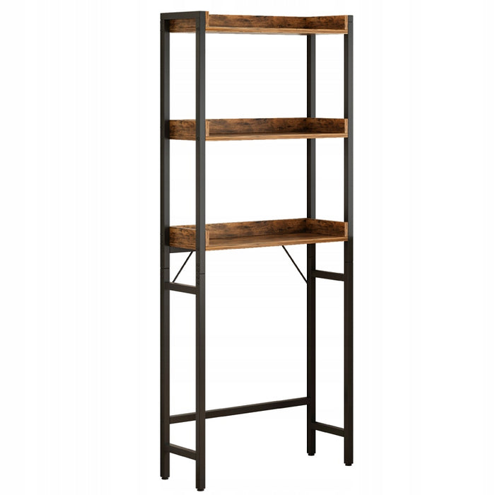 Scaffale bagno sopra WC lavatrice loft industriale ripiani 165 cm