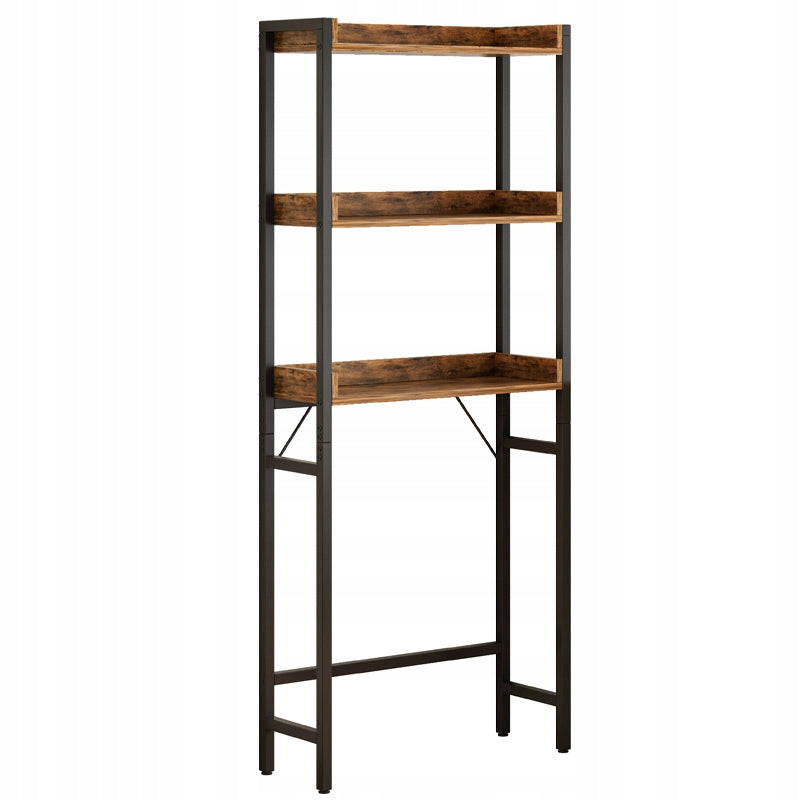 Scaffale bagno sopra WC lavatrice loft industriale ripiani 165 cm