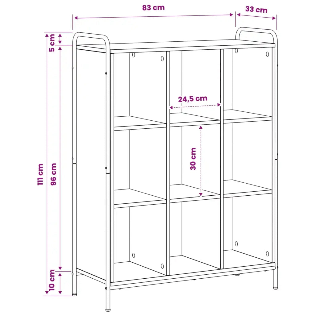 Armadio per Libri 57 x 33 x 111 cm Legno ingegnerizzato 8013965