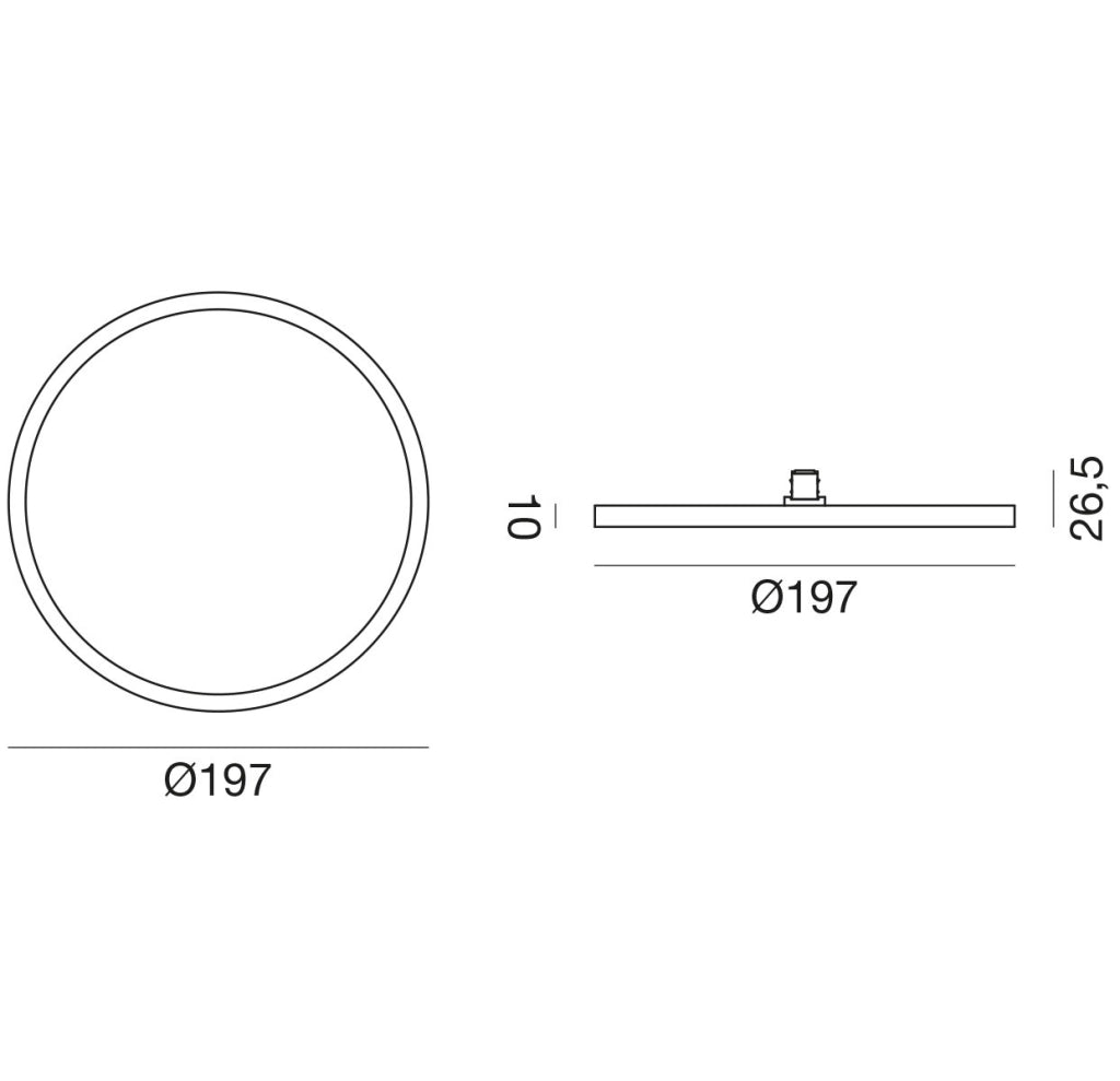 Modulo LED per Binario 48V GFA1914 15W 1200Lm 3000K Luce Diffusa in Alluminio Nickel Scuro - Gealuce Illuminazione Tecnica Professionale