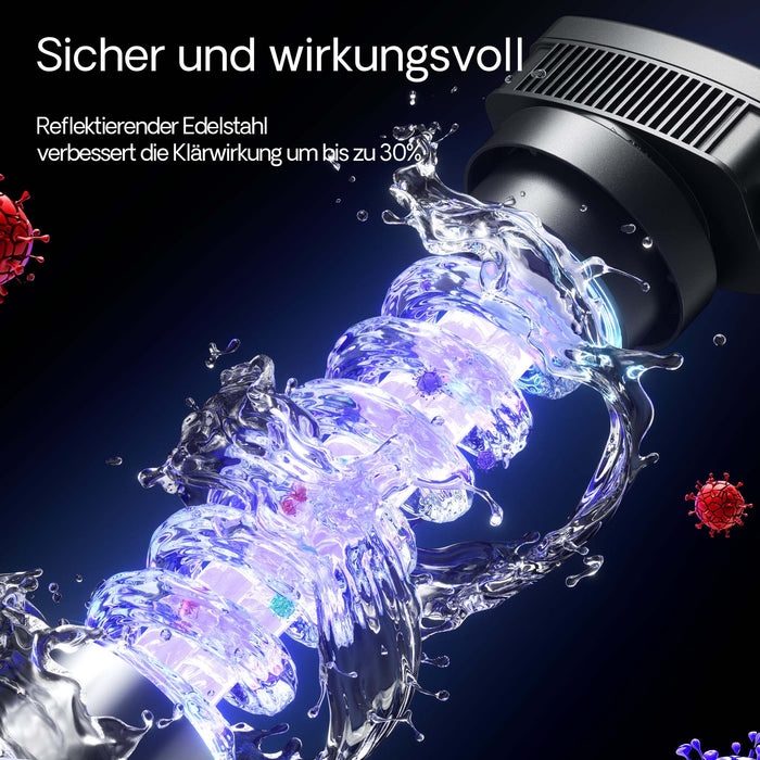 CUV-324 Chiarificatore acqua per laghetti Filtro luminoso 24W