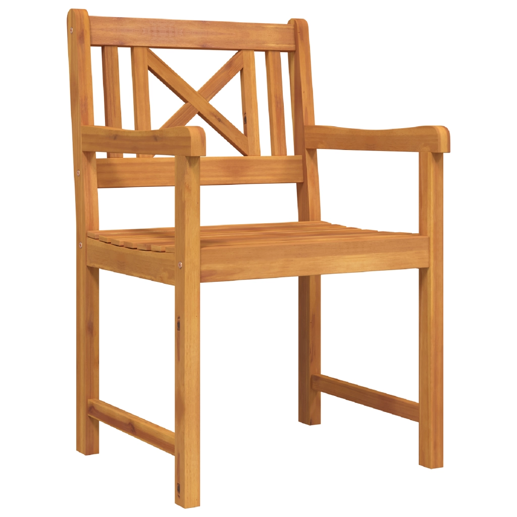 Set da Pranzo da Giardino  5 Pezzi Legno Massello di Acacia
