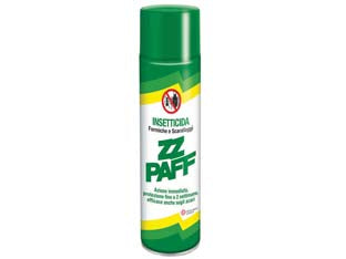 INSETTICIDA ZZ PAFF SPRAY PER FORMICHE E SCARAFAGGI- - ml.300 - 12 pezzi ZZPAFF