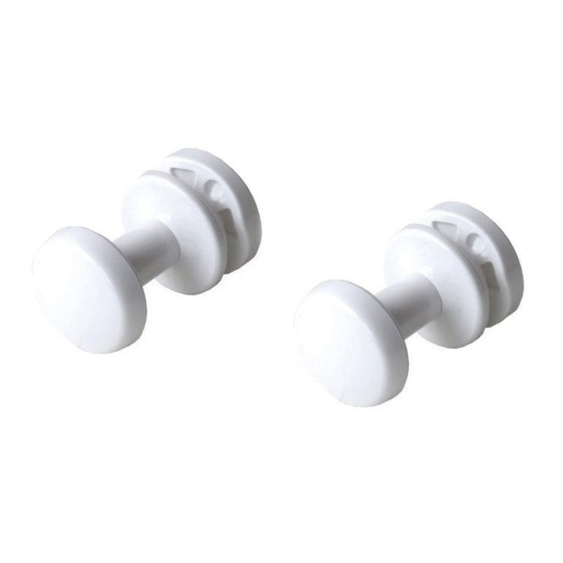 COPPIA APPENDINI PER TERMOARREDO- Bianco- ERCOS- pezzi 1